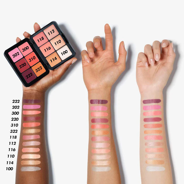 BAJO PEDIDO - Make Up For Ever HD Skin Blush & Glow Longwear Cream Face Palette – Paleta 12 Tonos Rubor E Iluminador