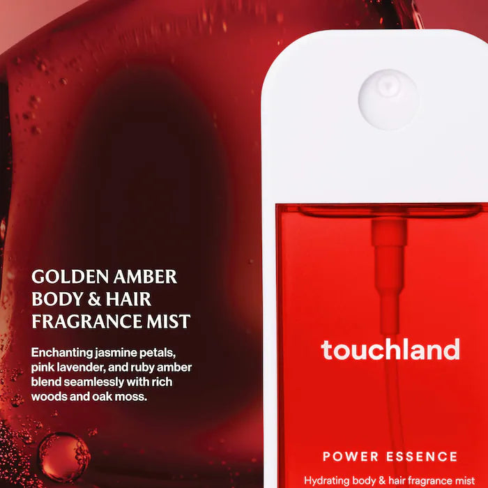 BAJO PEDIDO - TOUCHLAND Golden Amber Power Essence Body & Hair Fragrance Mist | Perfume Mist