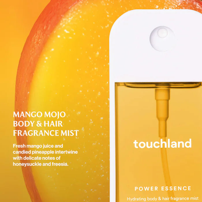 BAJO PEDIDO - TOUCHLAND Mango Mojo Power Essence Body & Hair Fragrance Mist | Perfume Mist