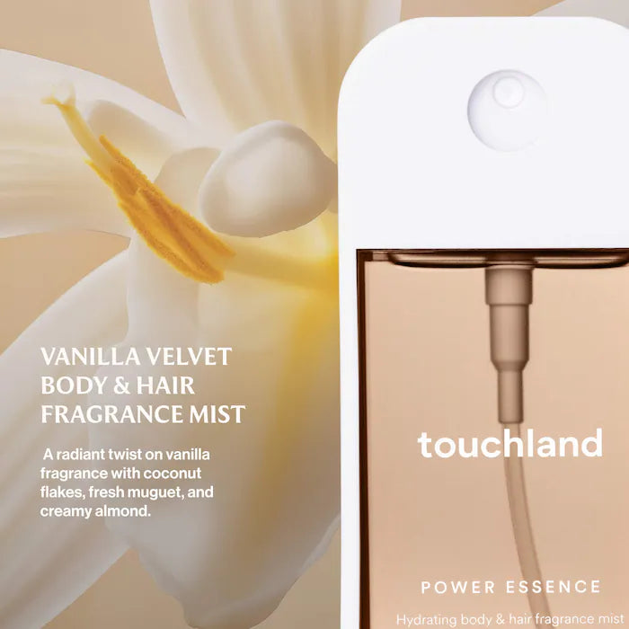 BAJO PEDIDO - TOUCHLAND Vanilla Velvet Power Essence Body & Hair Fragrance Mist | Perfume Mist