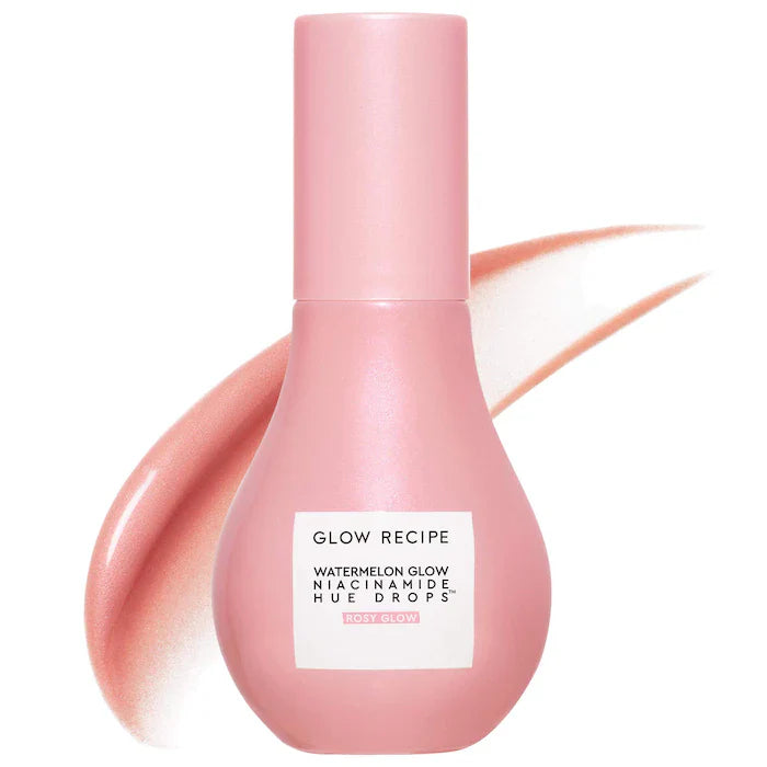 BAJO PEDIDO - Glow Recipe Watermelon Glow Niacinamide Hue Drops Serum — Suero Iluminador Con Color Y Niacinamida Para Un Brillo Natural Y Uniforme