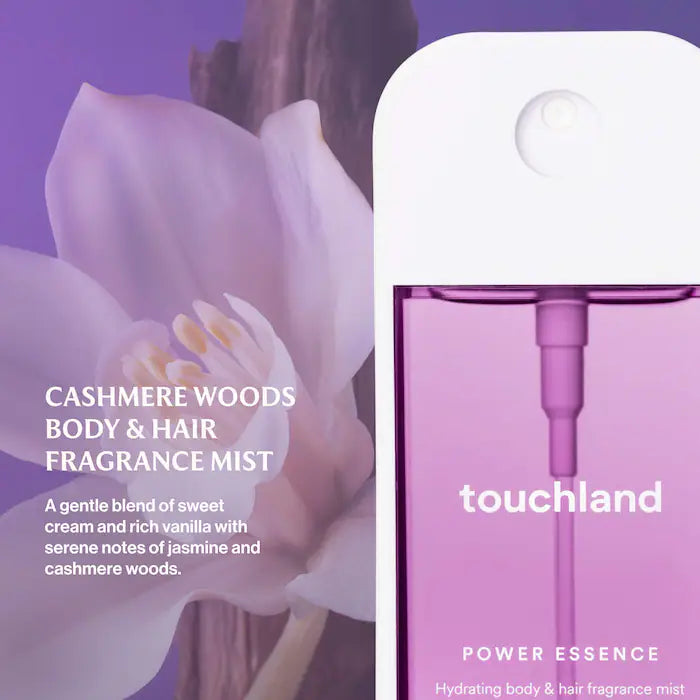 BAJO PEDIDO - TOUCHLAND Cashmere Woods Power Essence Body & Hair Fragrance Mist | Perfume Mist