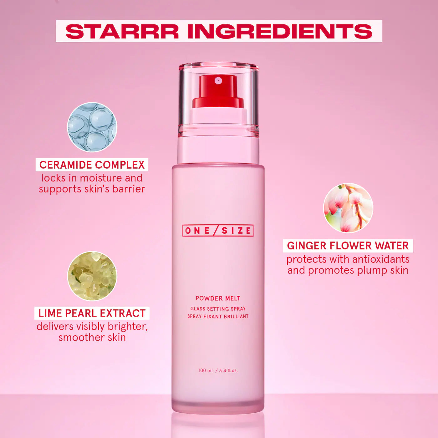 BAJO PEDIDO - ONE SIZE Powder Melt Glass Setting Spray | Spray Fijador