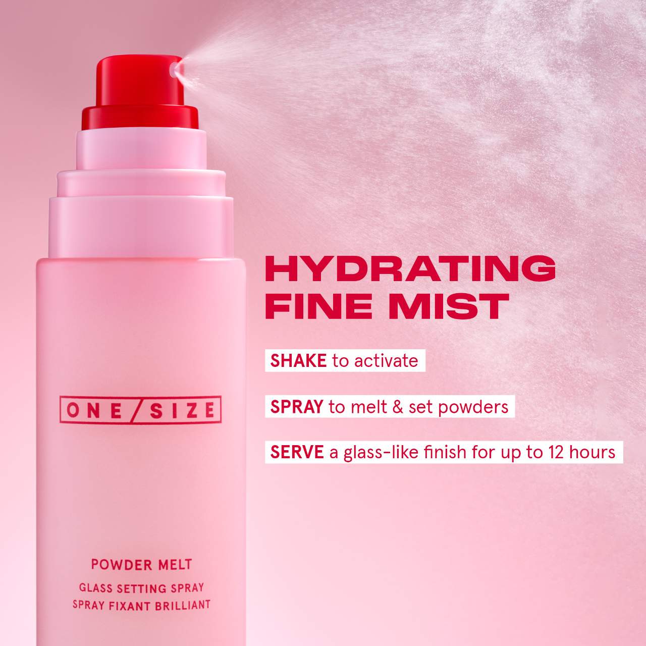 BAJO PEDIDO - ONE SIZE Powder Melt Glass Setting Spray | Spray Fijador
