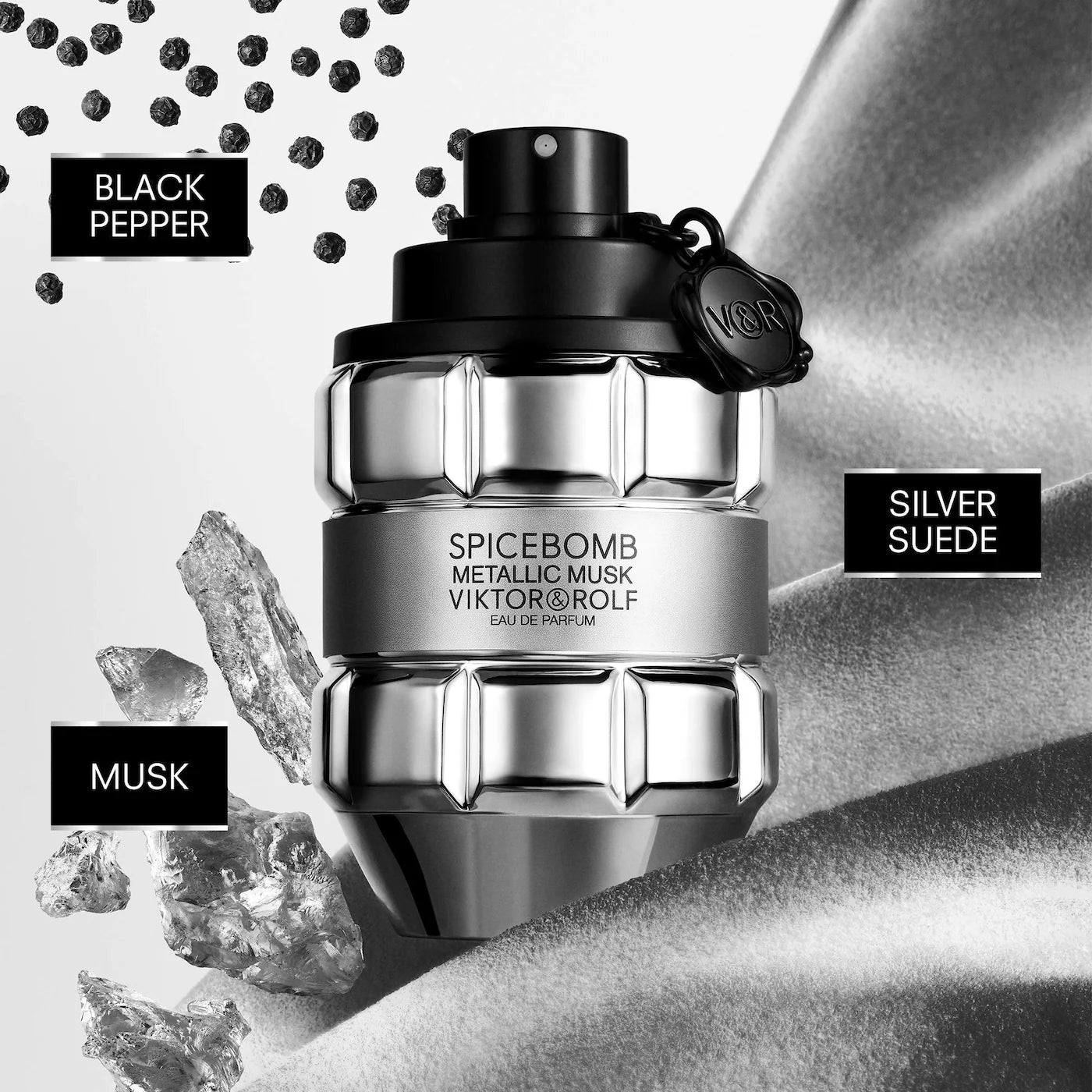 BAJO PEDIDO - VIKTOR&ROLF Spicebomb Metallic Musk Eau de Parfum with Pepper & Musk | Eau de Toilette