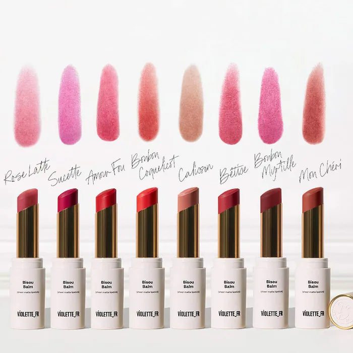 SALE Bajo Pedido – VIOLETTE_FR Bisou Balm Sheer Matte Lipstick | Bálsamo Labial con Color y Acabado Mate Natural