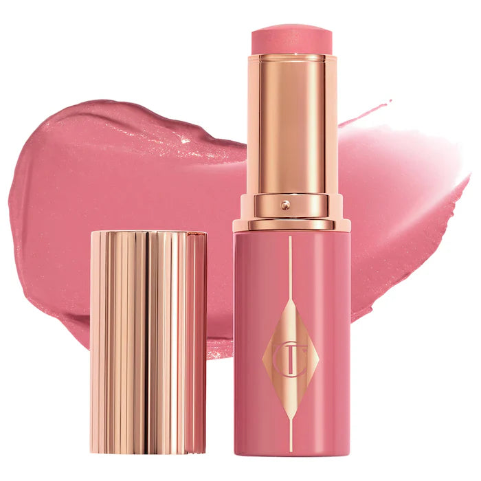 BAJO PEDIDO - Charlotte Tilbury Unreal Lip + Cheek Glow – Rubor En Barra Con Ácido Hialurónico Para Labios Y Mejillas