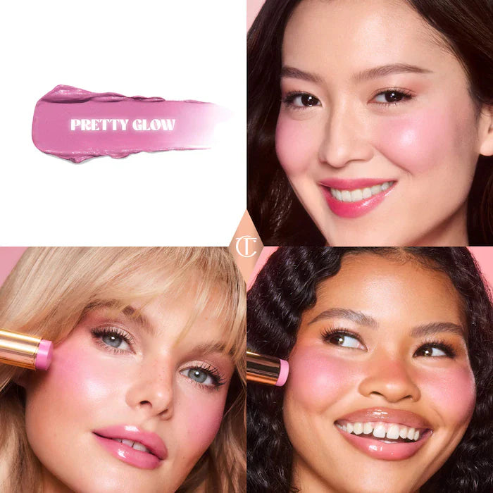 SALE  BAJO PEDIDO - Charlotte Tilbury Unreal Lip + Cheek Glow – Rubor En Barra Con Ácido Hialurónico Para Labios Y Mejillas