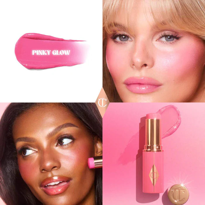 SALE  BAJO PEDIDO - Charlotte Tilbury Unreal Lip + Cheek Glow – Rubor En Barra Con Ácido Hialurónico Para Labios Y Mejillas
