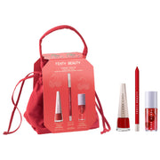 BAJO PEDIDO - Fenty Beauty Cherry Mouth Lip Set + Pouch | Set Labial Cherry