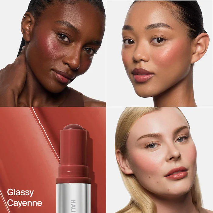 BAJO PEDIDO - HAUS LABS BY BAJO PEDIDO - LADY GAGA Color Fuse Longwear Hydrating Glassy Lip + Cheek Blush Balm Stick — Bálsamo En Barra Hidratante Para Labios Y Mejillas Con Acabado Luminoso