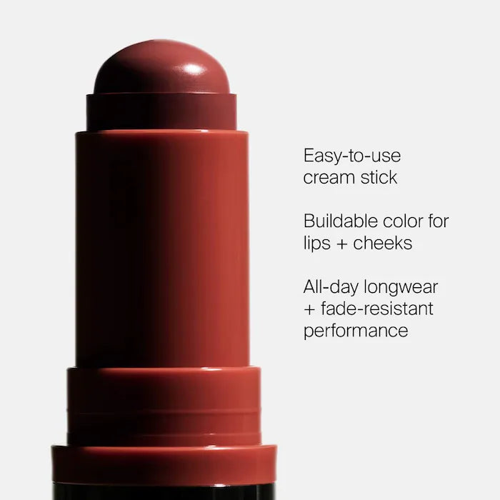 BAJO PEDIDO - HAUS LABS BY BAJO PEDIDO - LADY GAGA Color Fuse Longwear Hydrating Glassy Lip + Cheek Blush Balm Stick — Bálsamo En Barra Hidratante Para Labios Y Mejillas Con Acabado Luminoso