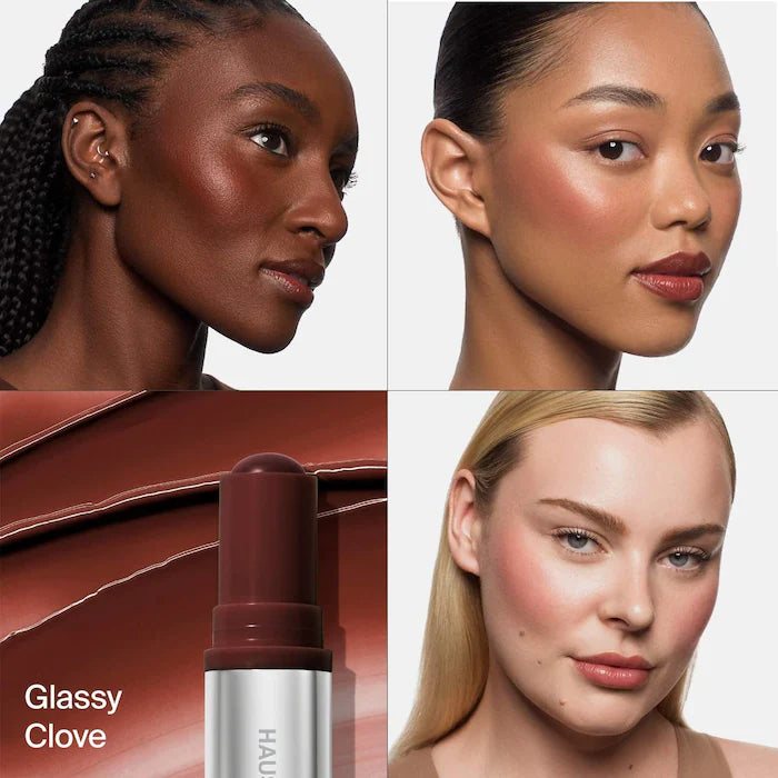 BAJO PEDIDO - HAUS LABS Color Fuse Longwear Hydrating Glassy Lip + Cheek Blush Balm Stick | Rubor