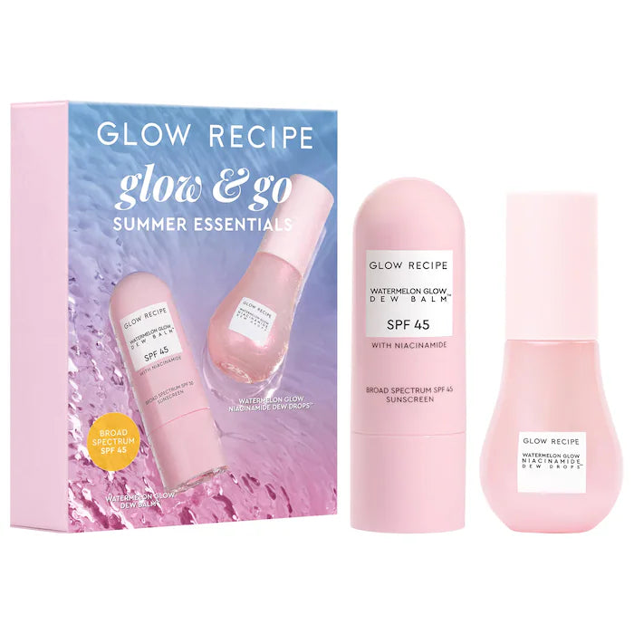 BAJO PEDIDO - Glow Recipe Glow & Go Summer Essentials Kit with Niacinamide Set Esencial de Verano con Niacinamida
