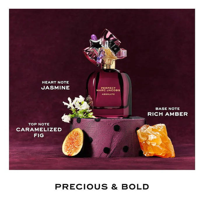 BAJO PEDIDO - Marc Jacobs Fragrances Perfect Absolute Eau de Parfum with Fig & Amber — Perfume Floral Ámbar Con Higo, Jazmín Y Vainilla Cálida