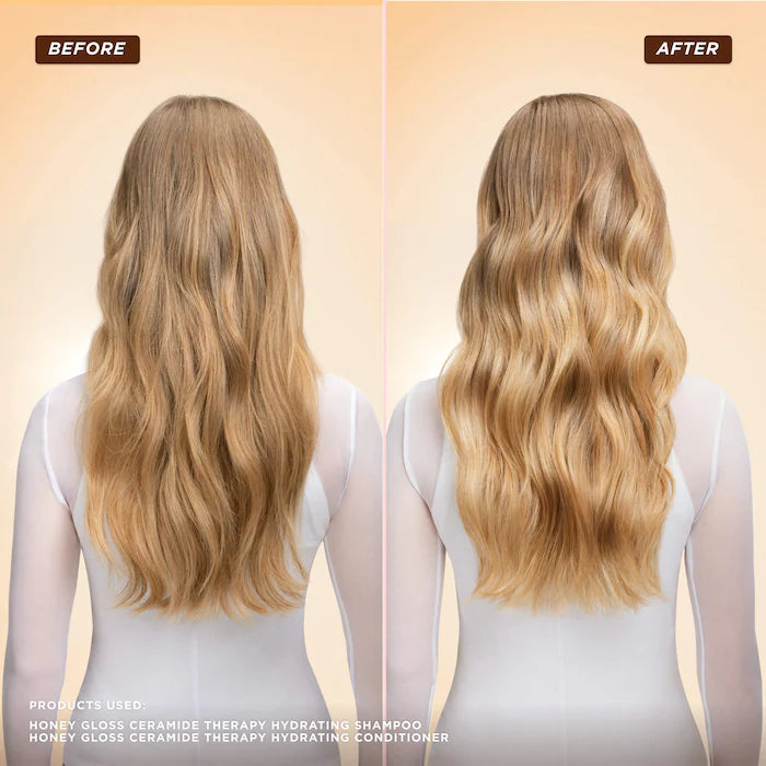 BAJO PEDIDO - Gisou Honey Gloss Ceramide Therapy Hydrating Shampoo 250 mL — Shampoo Hidratante Con Miel Y Ceramidas Para Un Cabello Fuerte Y Brillante