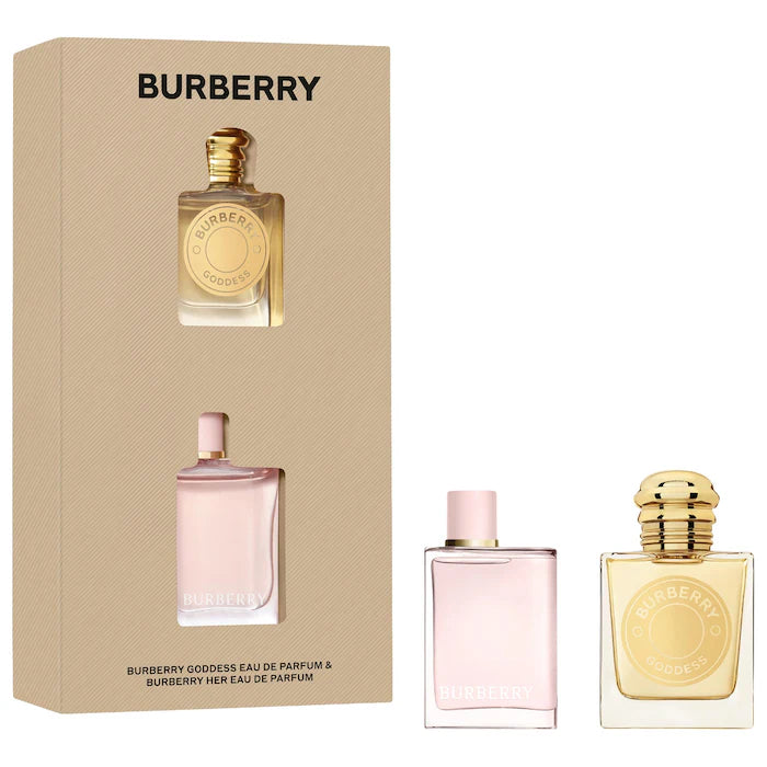 BAJO PEDIDO - BURBERRY Mini Her & Goddess Perfume Duo Set | Set de Fragancias de Lujo