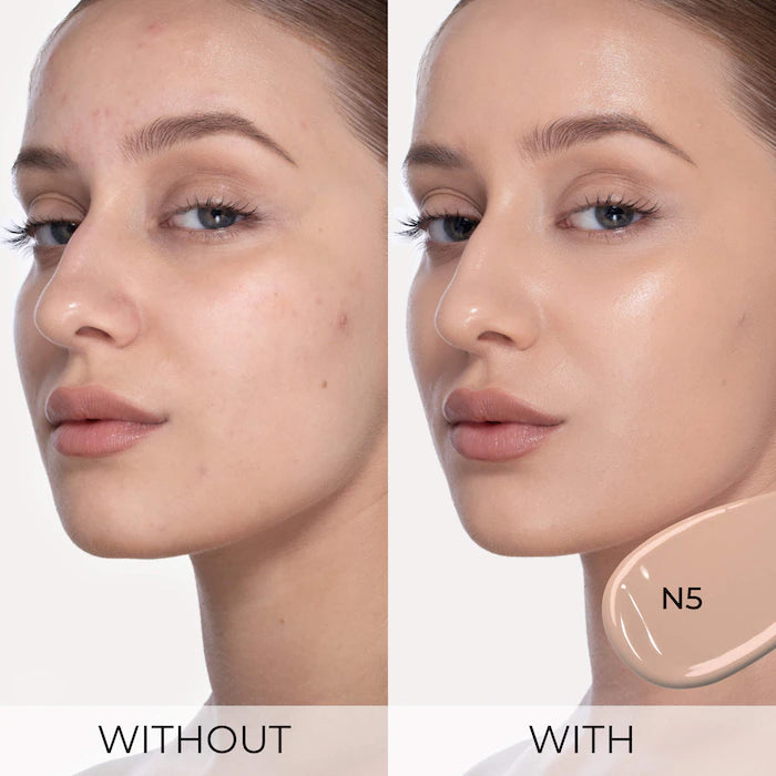 NATASHA DENONA Hy-Glam Foundation — Base Sérum Hidratante y Difuminadora De Cobertura Media a Alta Con Acabado Luminoso y Larga Duración