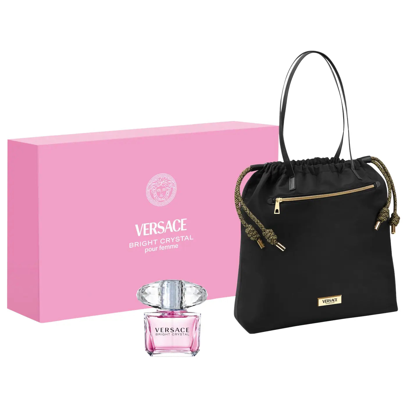 BAJO PEDIDO - VERSACE Bright Crystal Eau de Toilette Summer Tote Set | Set de Perfumes