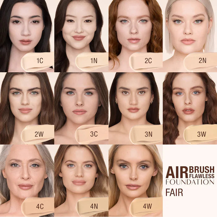 BAJO PEDIDO - Charlotte Tilbury Airbrush Flawless Foundation – Base De Maquillaje Mate De Alta Cobertura Con Efecto Difuminado