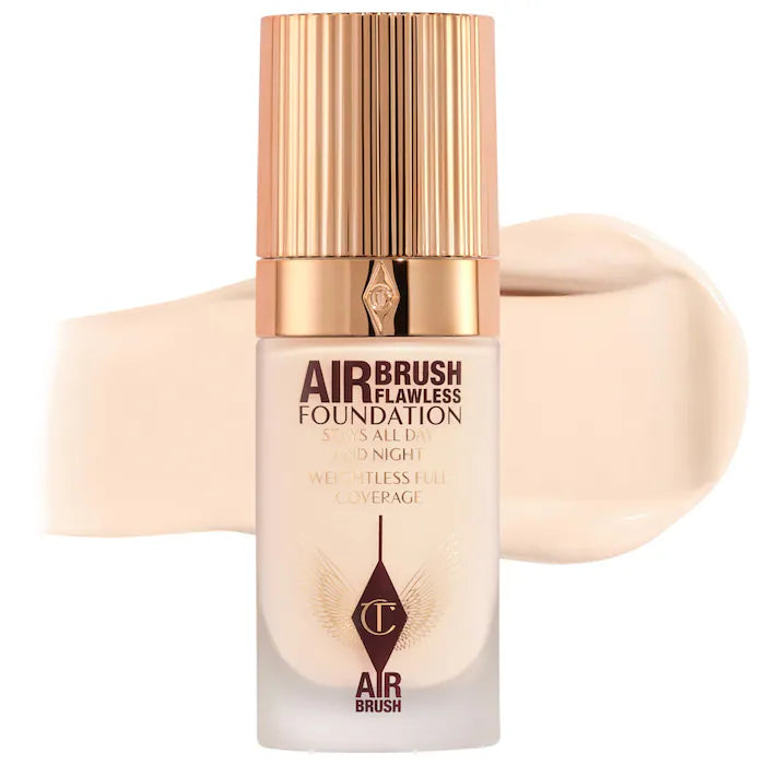 BAJO PEDIDO - Charlotte Tilbury Airbrush Flawless Foundation – Base De Maquillaje Mate De Alta Cobertura Con Efecto Difuminado