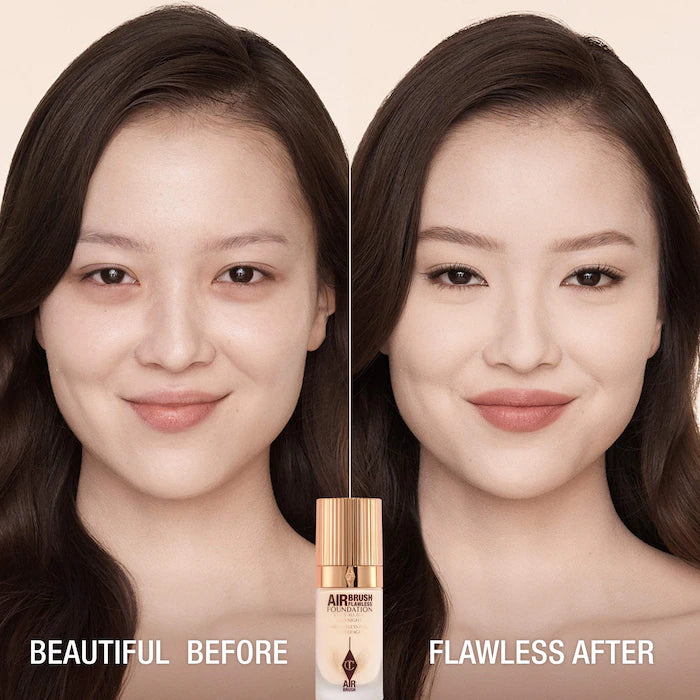 BAJO PEDIDO - Charlotte Tilbury Airbrush Flawless Foundation – Base De Maquillaje Mate De Alta Cobertura Con Efecto Difuminado