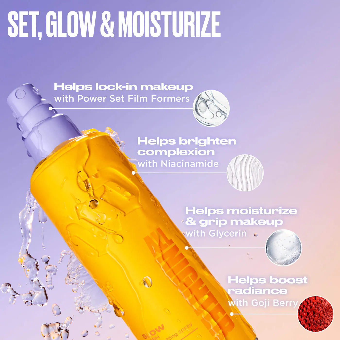 BAJO PEDIDO - URBAN DECAY All Nighter Waterproof Hydrating and Glowy Setting Spray with 24HR Wear | Spray Fijador