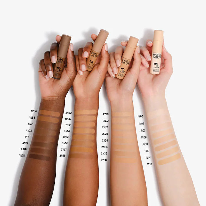 BAJO PEDIDO - MAKE UP FOR EVER HD Skin Full Cover Multi-Use Waterproof Concealer with Niacinamide — Corrector Impermeable De Alta Cobertura Con Niacinamida Y Acabado Natural
