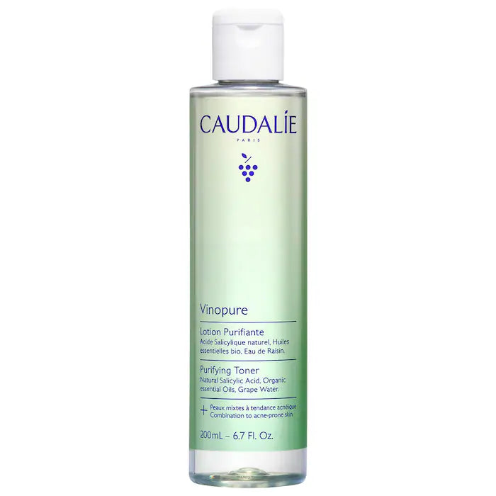 BAJO PEDIDO - Caudalie Vinopure Pore Minimizing Toner – Tónico Con Ácido Salicílico Para Reducir Poros 200 ML