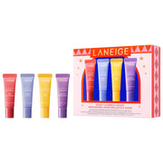 BAJO PEDIDO - LANEIGE Mini Lip Glowy Balm Gift Set — Set De Bálsamos Labiales Mini Hidratantes Con Brillo Natural Y Aromas Frutales