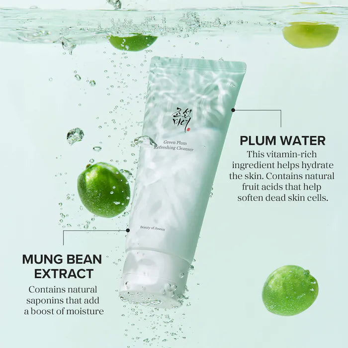 Beauty of Joseon Green Plum Refreshing Cleanser Limpiador Facial Suave 100 ml