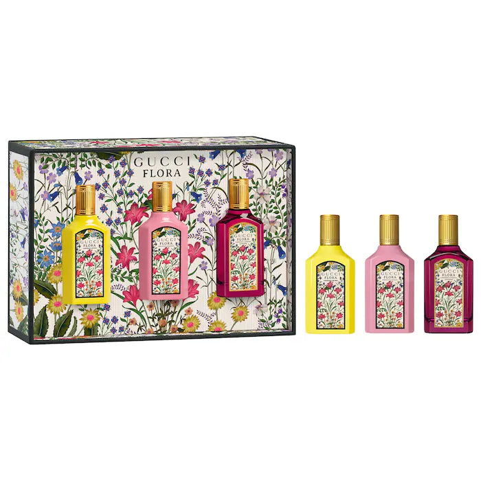 BAJO PEDIDO - GUCCI Mini Flora Gorgeous Collection Perfume Sampler Gift Set | Set Exclusivo