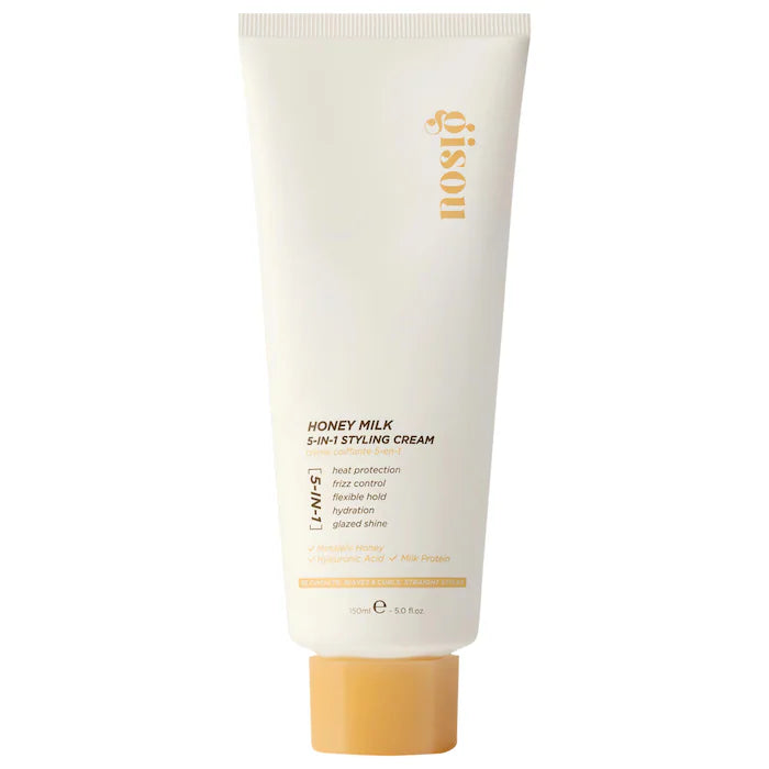 Gisou Honey Milk 5-in-1 Styling Cream — Crema Capilar Multifunción Con Miel Para Peinar, Hidratar y Dar Brillo