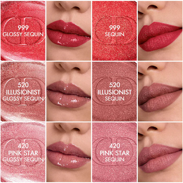 BAJO PEDIDO - DIOR Rouge Dior Sequin Liquid Lip Duo – Dúo De Labiales Líquidos Con Brillo Y Color Intenso