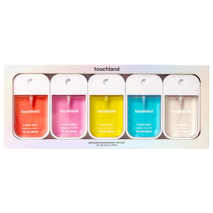 BAJO PEDIDO - Touchland Limited Edition Power Mist Hydrating Hand Sanitizer Top 5-Set | Edición Especial