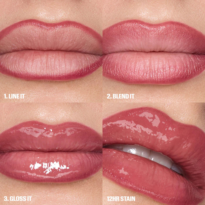 BAJO PEDIDO - HUDA BEAUTY Make Out Sesh Lip Duos — Set De Labiales Con Brillo Hidratante Y Color Intenso Para Labios Suaves Y Atractivos