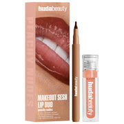 BAJO PEDIDO - HUDA BEAUTY Make Out Sesh Lip Stain & Lip Gloss Duos — Dúo De Tinta Labial y Gloss De Larga Duración Con Acabado Brillante y Suave