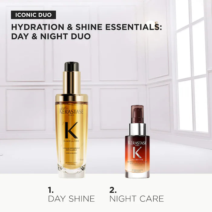 SALE  BAJO PEDIDO - Kérastase Elixir Ultime & 8H Magic Bestsellers Hair Gift Set | Set de Cuidado Capilar de Lujo