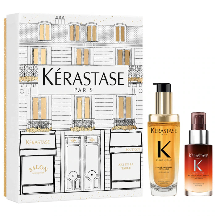 BAJO PEDIDO - Kérastase Elixir Ultime & 8H Magic Bestsellers Hair Gift Set | Set de Cuidado Capilar de Lujo