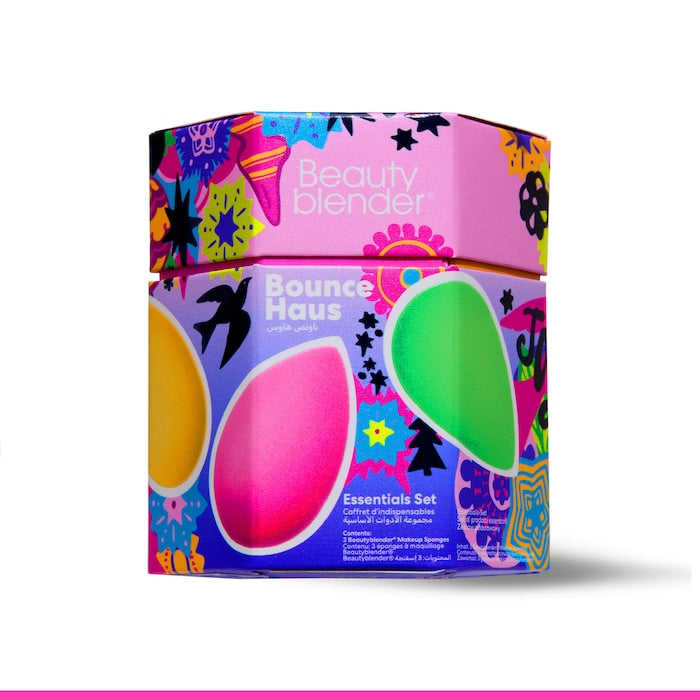 BAJO PEDIDO - Beautyblender® Bounce Haus Essential Trio Gift Set — Set De Esponjas y Limpiador Profesional Para Maquillaje Impecable