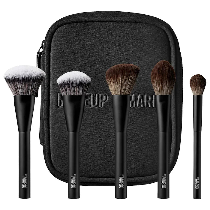 BAJO PEDIDO - MAKEUP BY MARIO Mario’s Essential Cosmetic Brush Set — Set De Brochas Profesionales Para Rostro y Ojos Con Estuche De Lujo