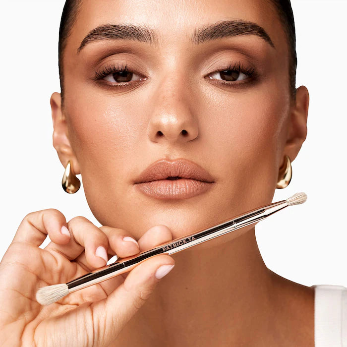 Patrick Ta Dual Ended Eyeshadow Brush – Brocha Doble Para Sombras De Ojos