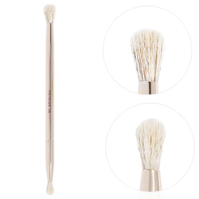 Patrick Ta Dual Ended Eyeshadow Brush – Brocha Doble Para Sombras De Ojos