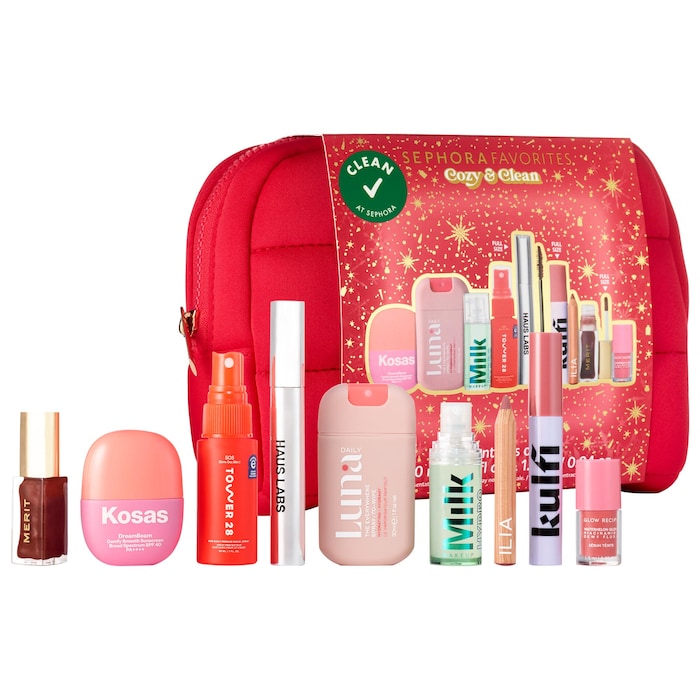 BAJO PEDIDO - Sephora Favorites Cozy & Clean Makeup Value Set – Kit De Maquillaje Y Skincare Clean Beauty Edición Limitada