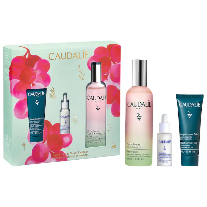 BAJO PEDIDO - Caudalie Prep & Glow Bestsellers Trio | Trío Luminosidad y Poros