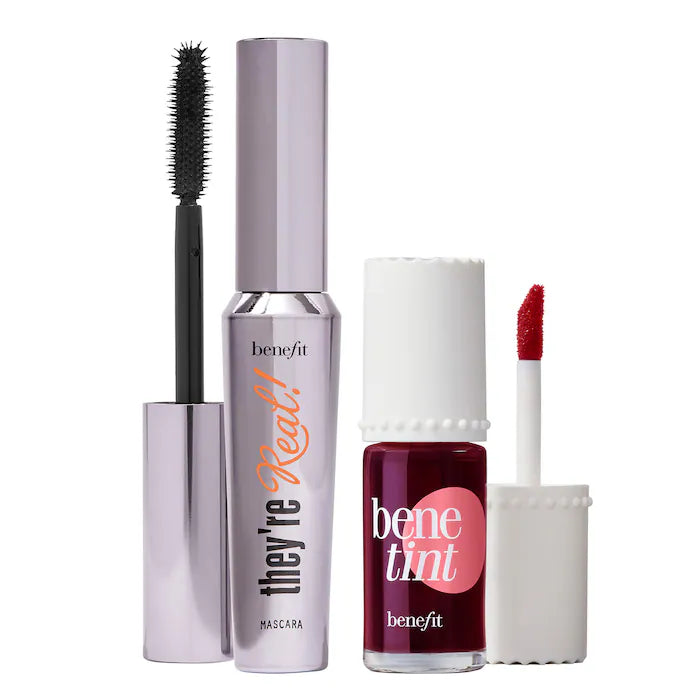 BAJO PEDIDO - Benefit Cosmetics Talk Beauty To Me Benetint & They're Real Mascara Duo Gift Set | Tinte & Máscara
