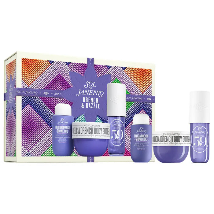 BAJO PEDIDO - Sol de Janeiro Drench & Dazzle Delícia Drench™ Body Routine Gift Set | Set Corporal Hidratante
