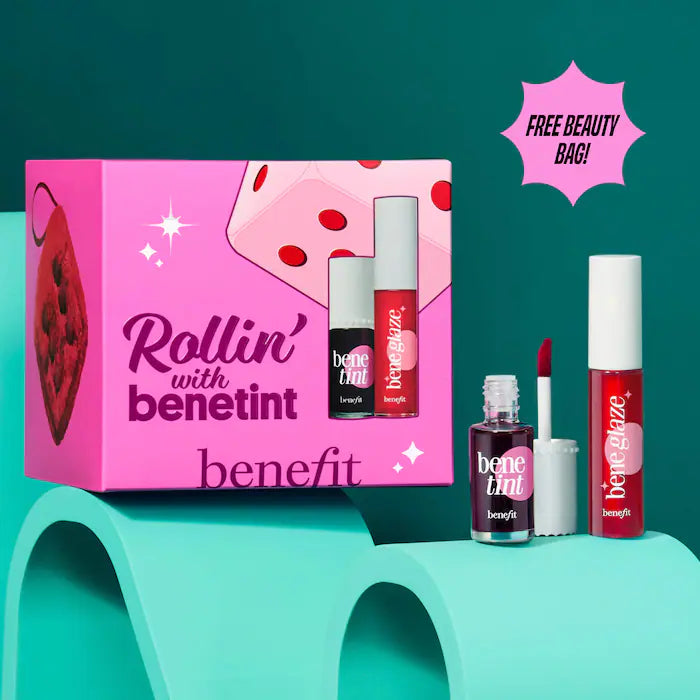 BAJO PEDIDO - Benefit Cosmetics Rollin' with Benetint & Lip Oil Duo Gift Set | Set Labial & Tint