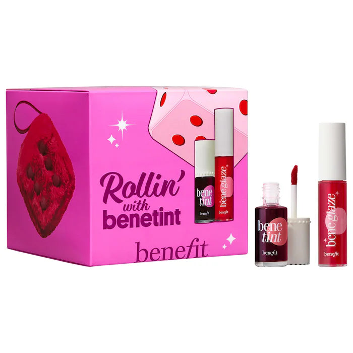 BAJO PEDIDO - Benefit Cosmetics Rollin' with Benetint & Lip Oil Duo Gift Set | Set Labial & Tint