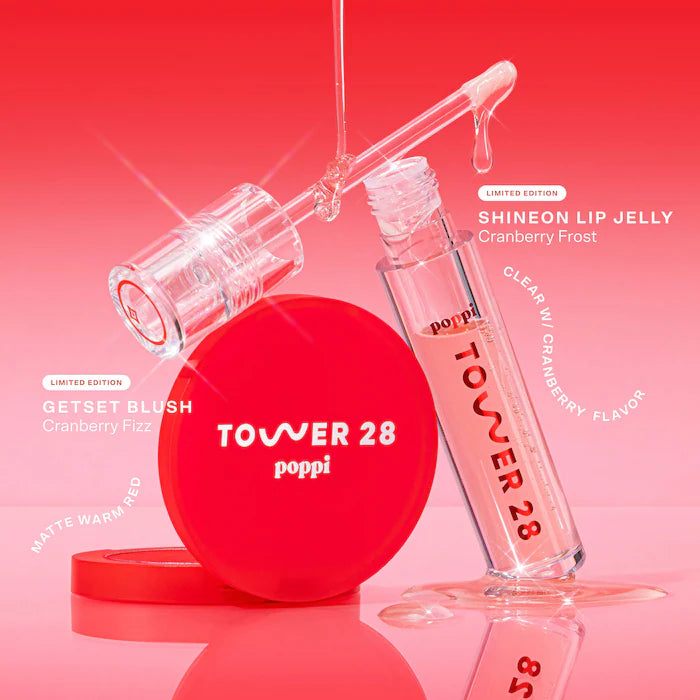BAJO PEDIDO - Tower 28 x poppi Fizz + Frost Holiday Duo | Edición Limitada Labios & Glow